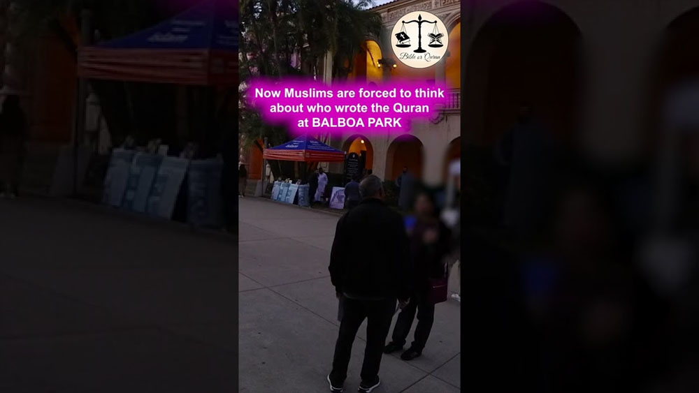Now Muslims are forced to think about who wrote the Quran at BALBOA PARK #shorts